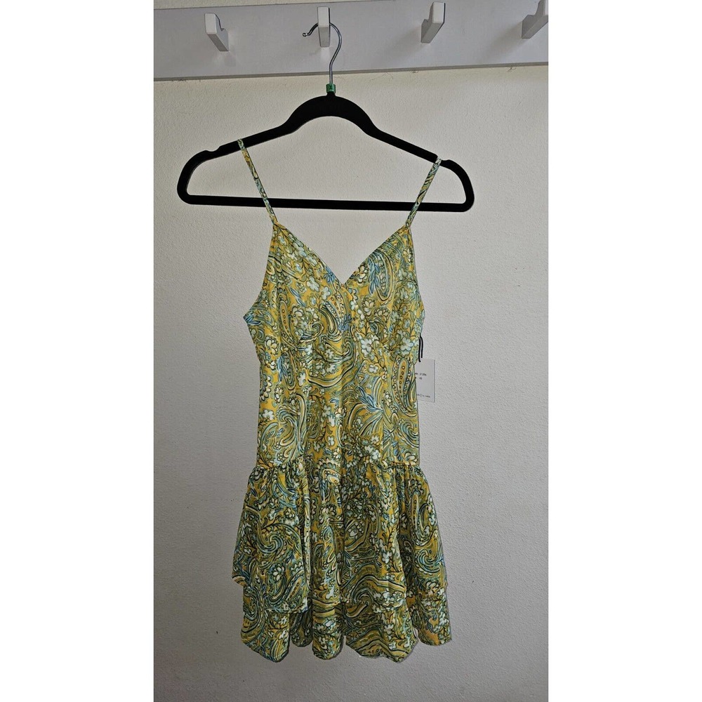 Japna XS NWT Floral Paisley Tank Tiered Dress Lined